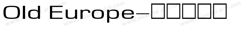 OId Europe字体转换